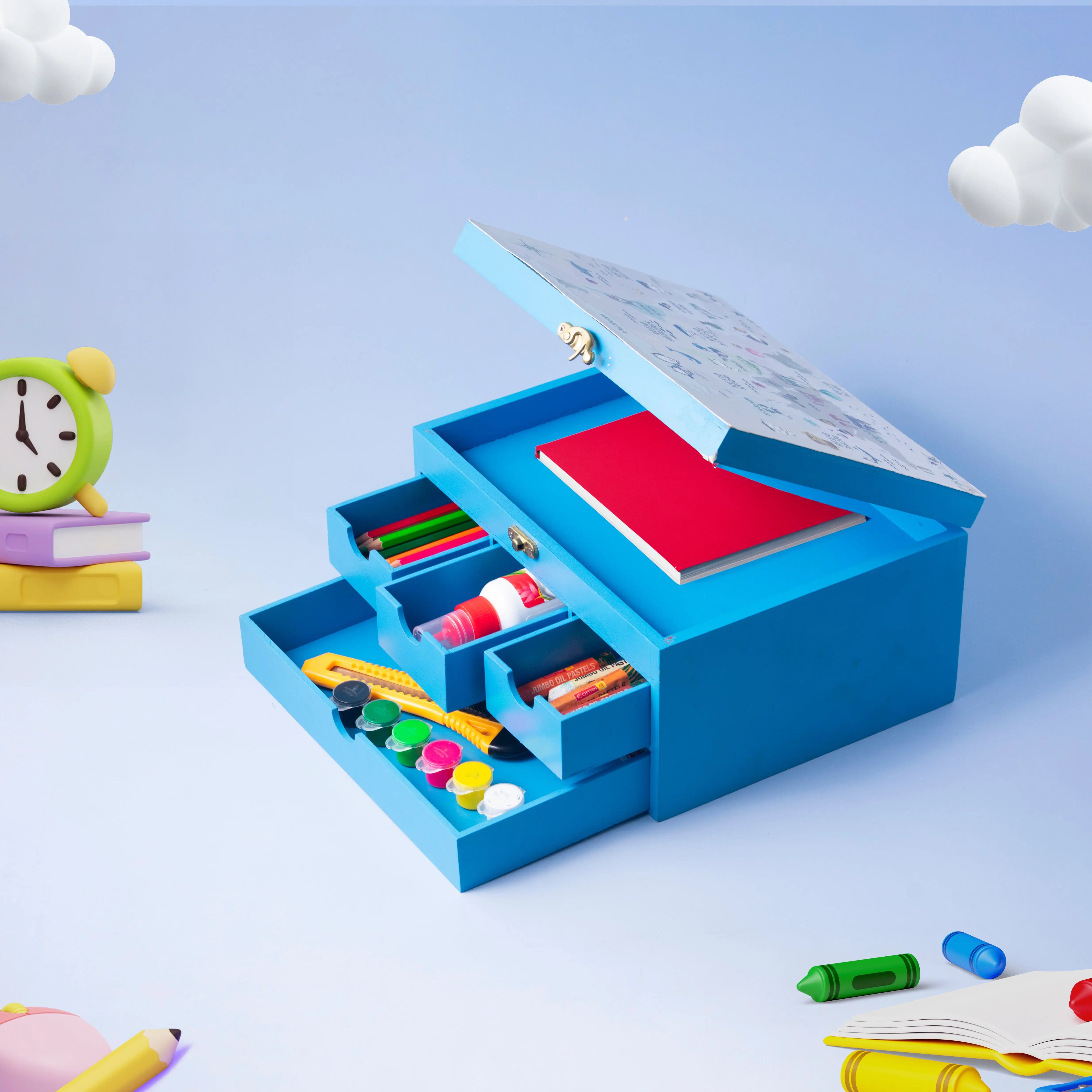 Blue draw organiser Blue draw organiser