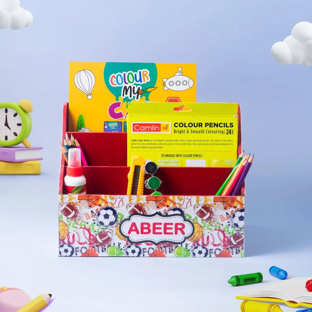 Customised Kids Stationery Organiser Customised Kids Stationery Organiser