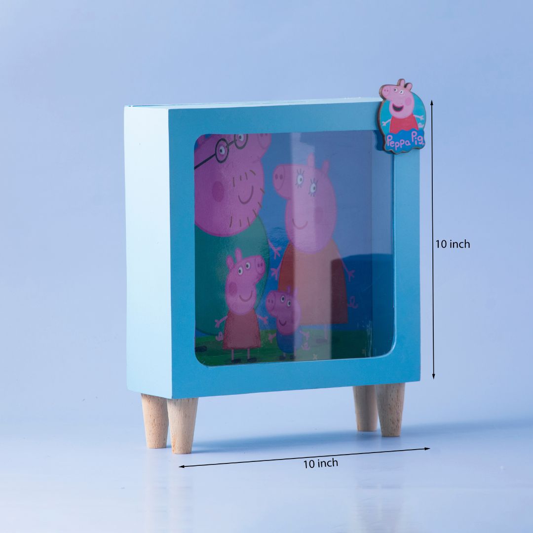 blue customized piggy bank blue customized piggy bank