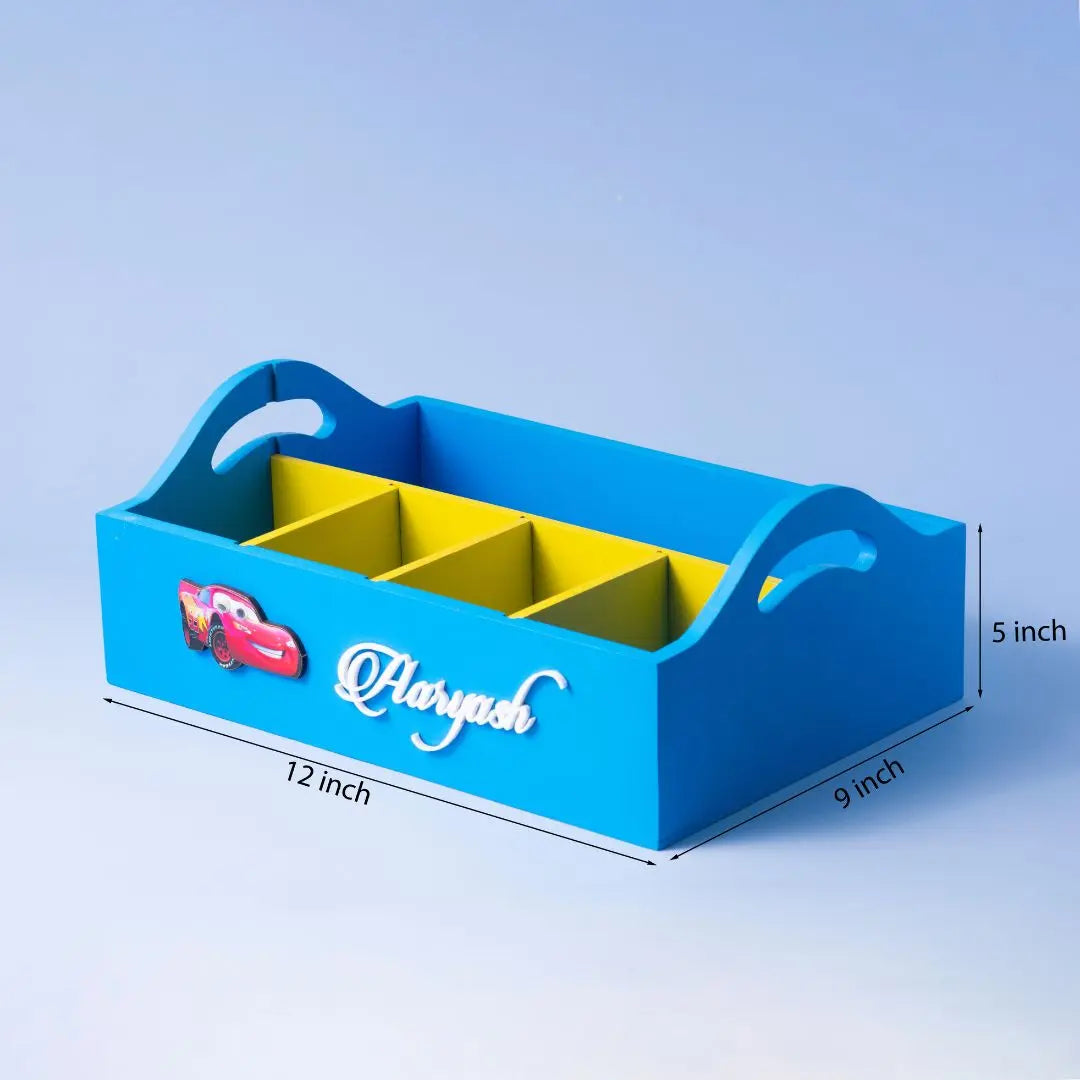 Blue Customised Stationery Organiser Blue Customised Stationery Organiser