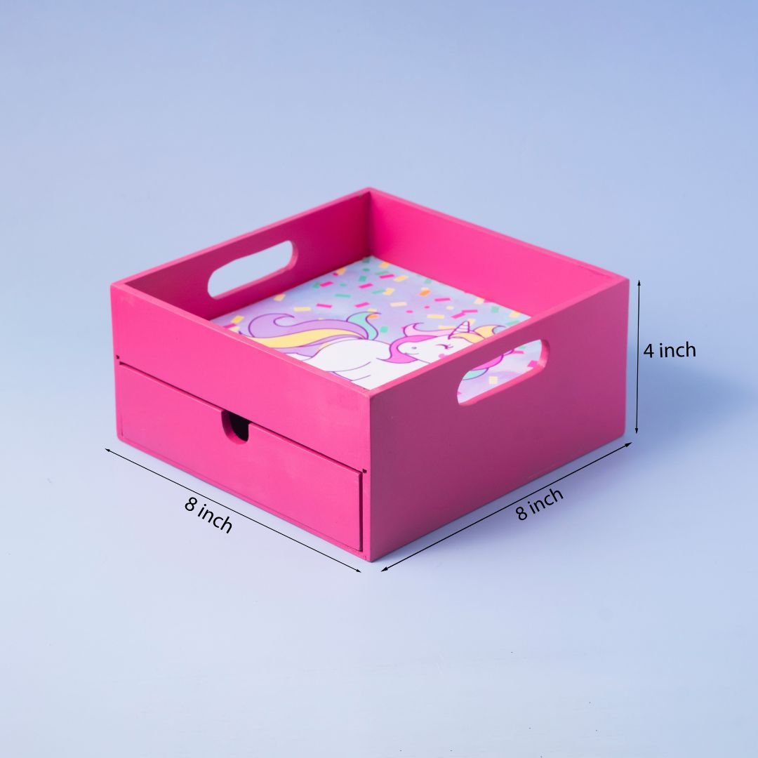 Customised Pink Draw Organiser Customised Pink Draw Organiser