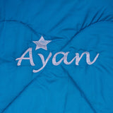 Blue Customised Name Blankets Blue Customised Name Blankets