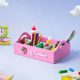 Pink Customised Stationery Organiser Pink Customised Stationery Organiser