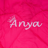 Pink Customised Name Blankets Pink Customised Name Blankets