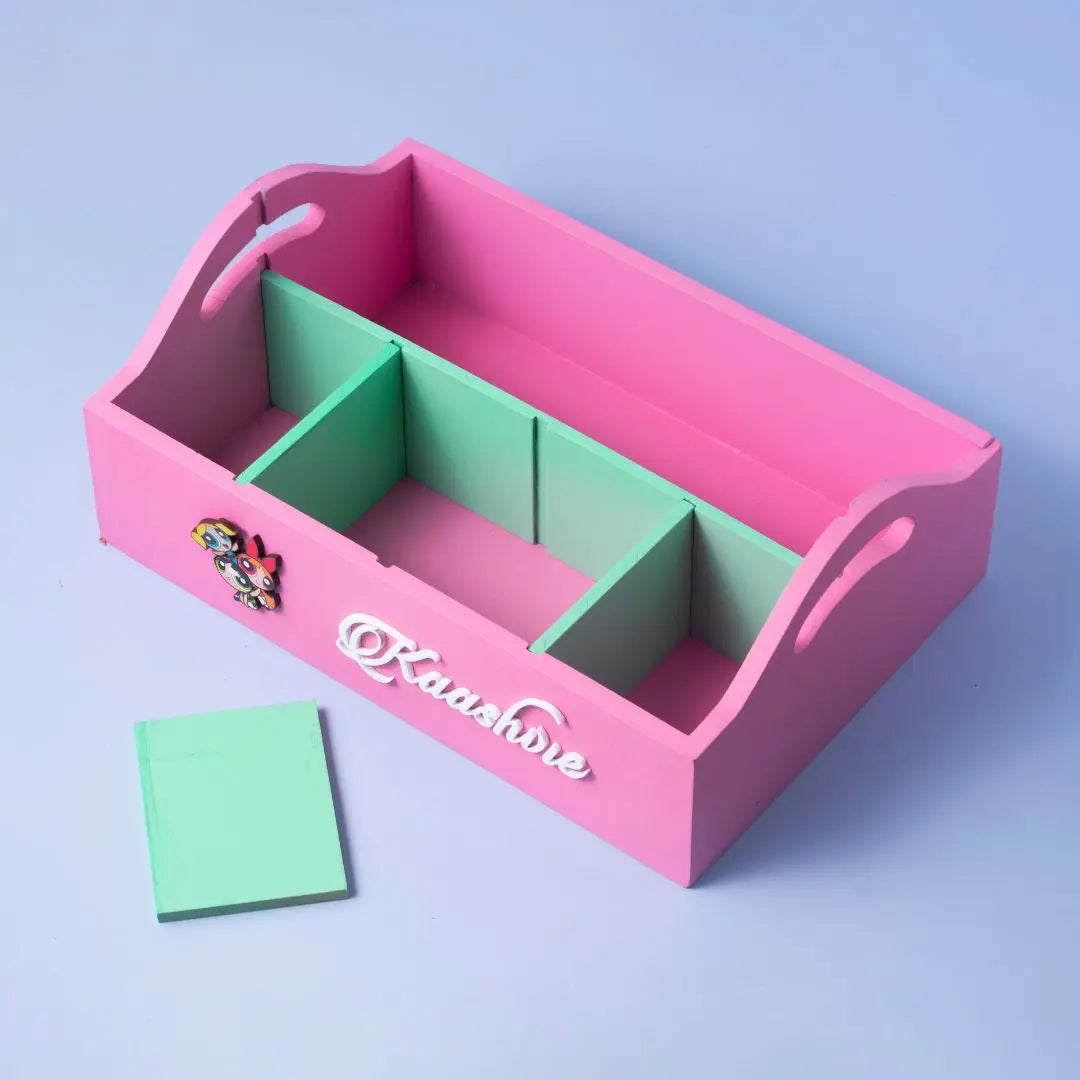 Pink Customised Stationery Organiser Pink Customised Stationery Organiser
