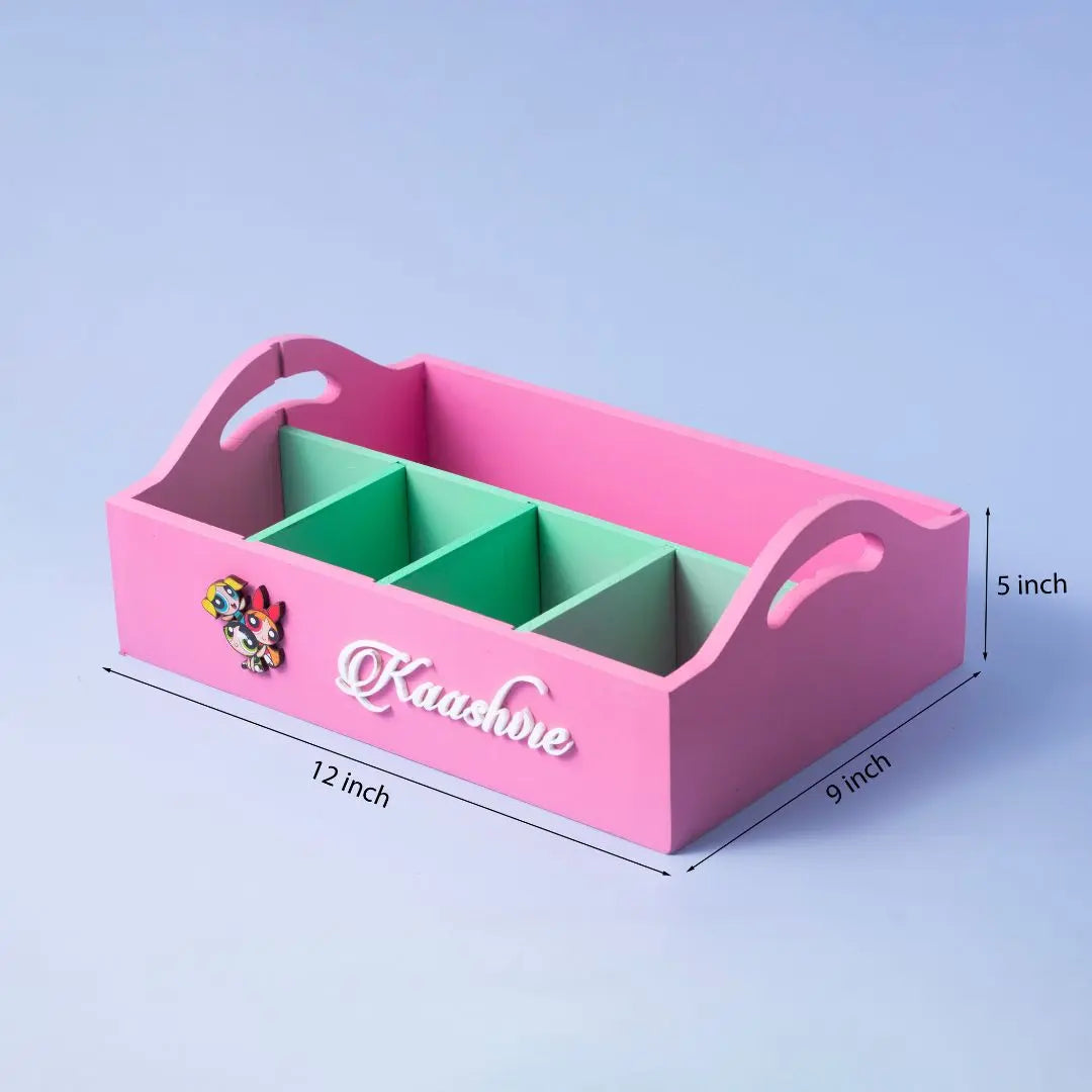 Pink Customised Stationery Organiser Pink Customised Stationery Organiser