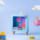 blue customized piggy bank blue customized piggy bank