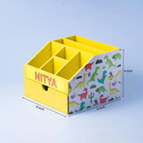 Customised Kids Yellow Stationery Organiser Customised Kids Yellow Stationery Organiser