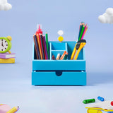 Customised Kids Blue Stationery Organiser