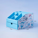 Customised Kids Blue Stationery Organiser