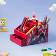 Customised Kids Red Stationery Organiser