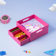 Customised Pink Draw Organiser