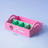 Pink Customised Stationery Organiser