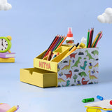 Customised Kids Yellow Stationery Organiser