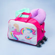 pink trolley bag