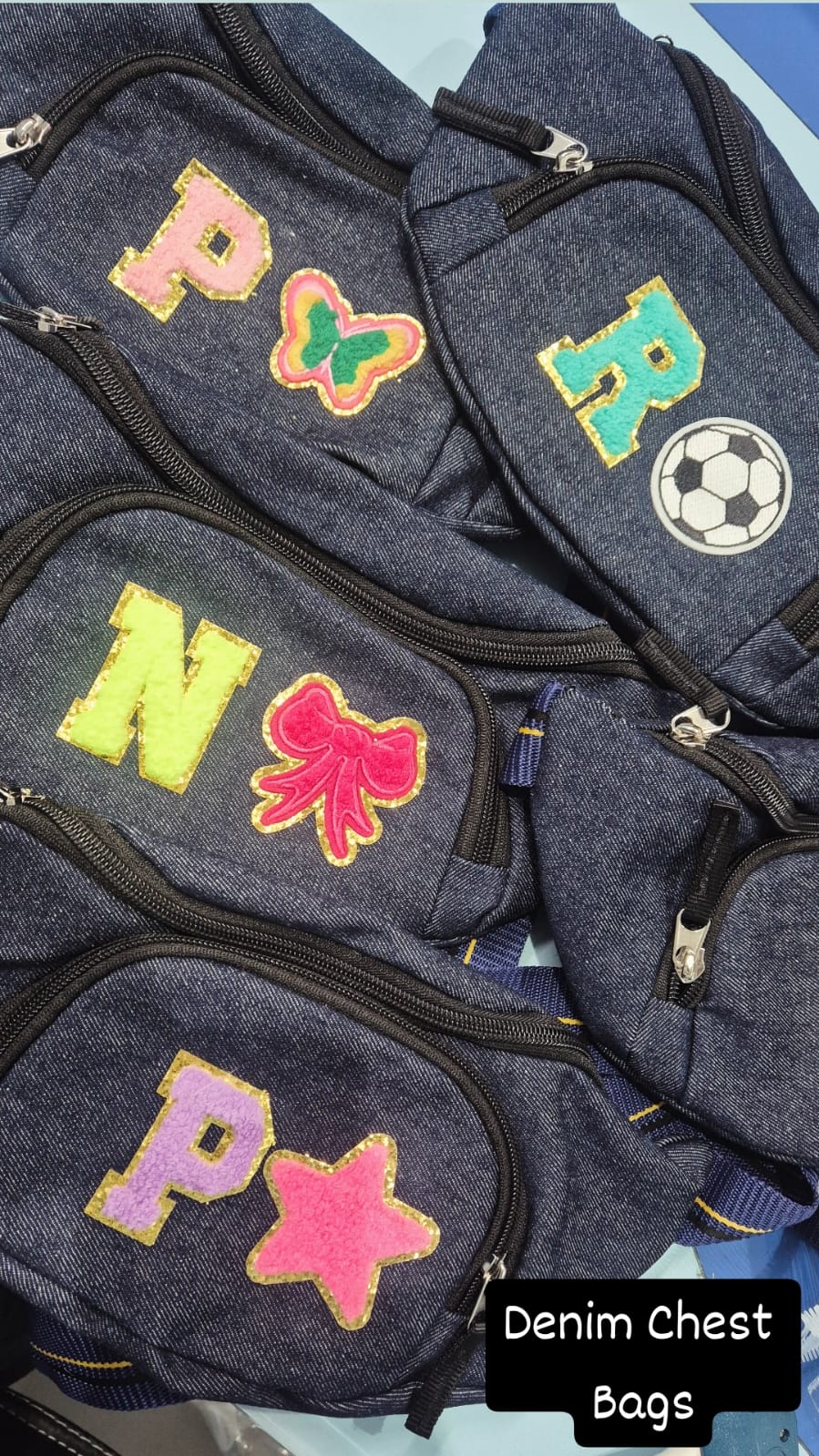 Denim Chest Bag - Image 5