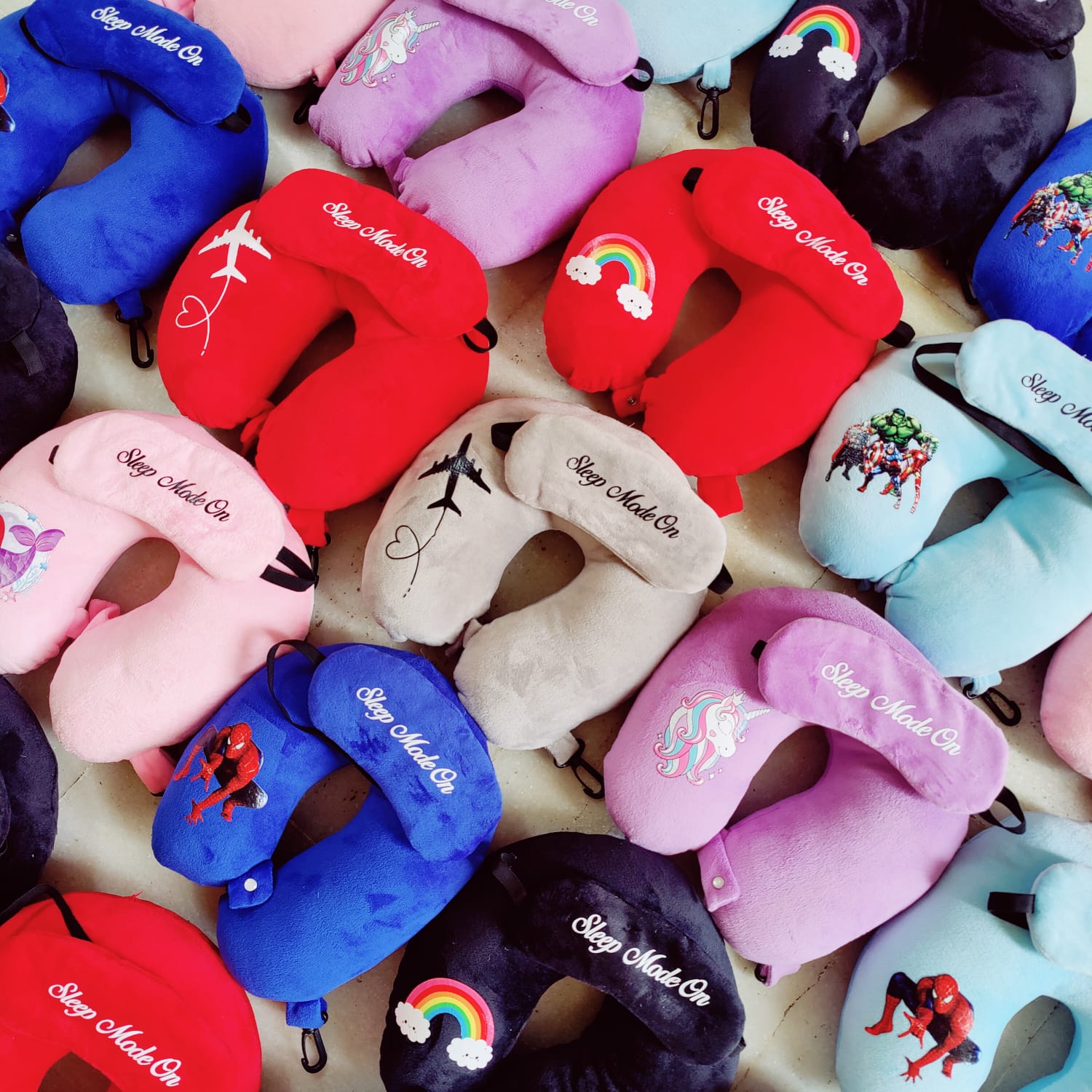 Travel Neck Pillow with Eye Mask - Image 6