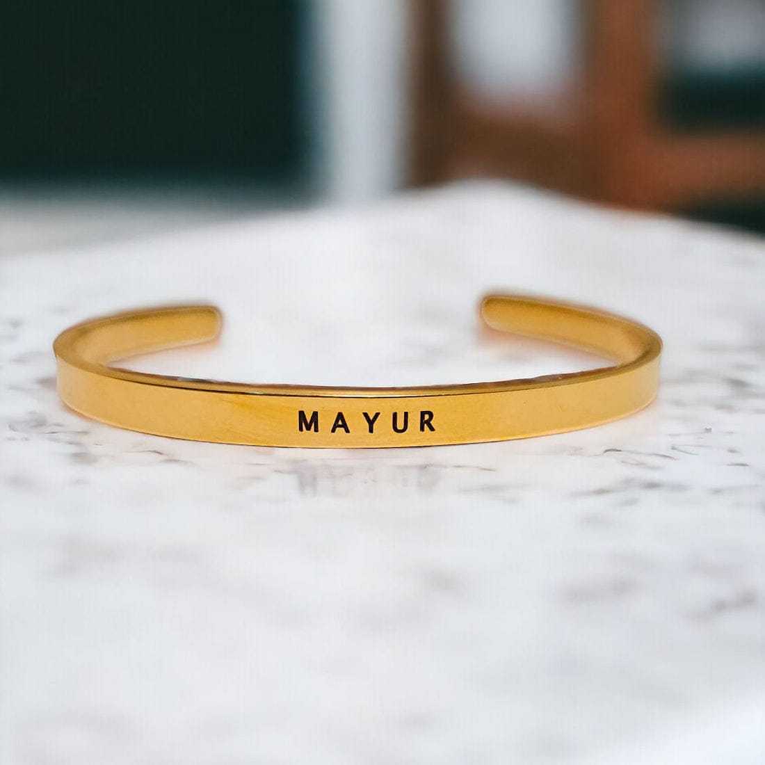 Personalised Half Metal Bracelet