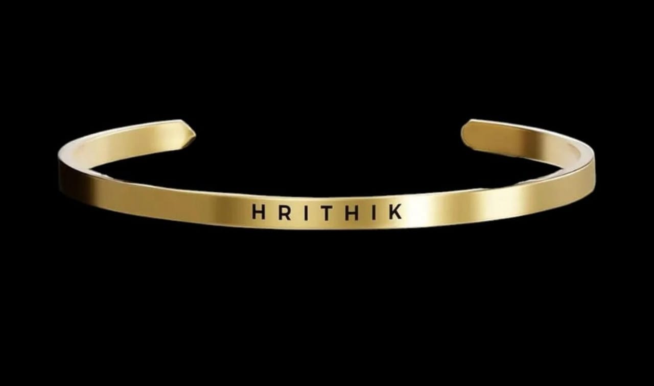Personalised Half Metal Bracelet - Image 2