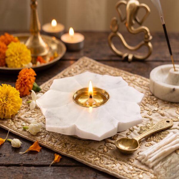 lotus-shaped diya for Diwali and festive decorations.
