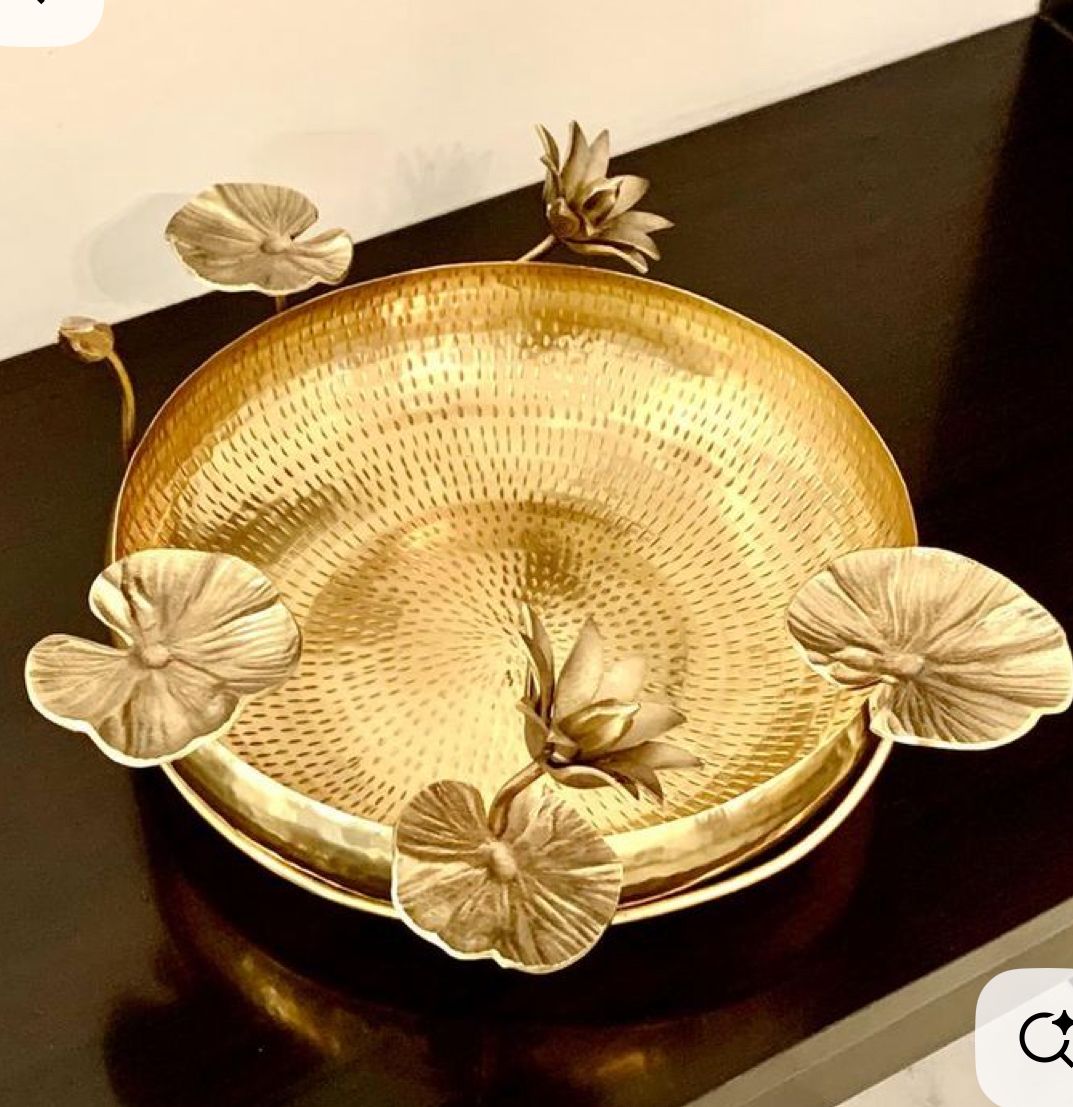 Pooja Accessories for diwali in gold print